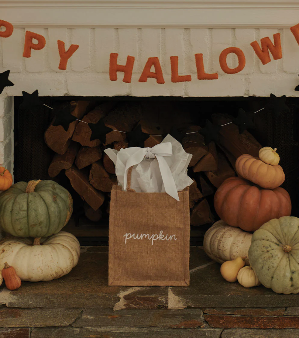 Load image into Gallery viewer, Reusable Pumpkin Gift Tote
