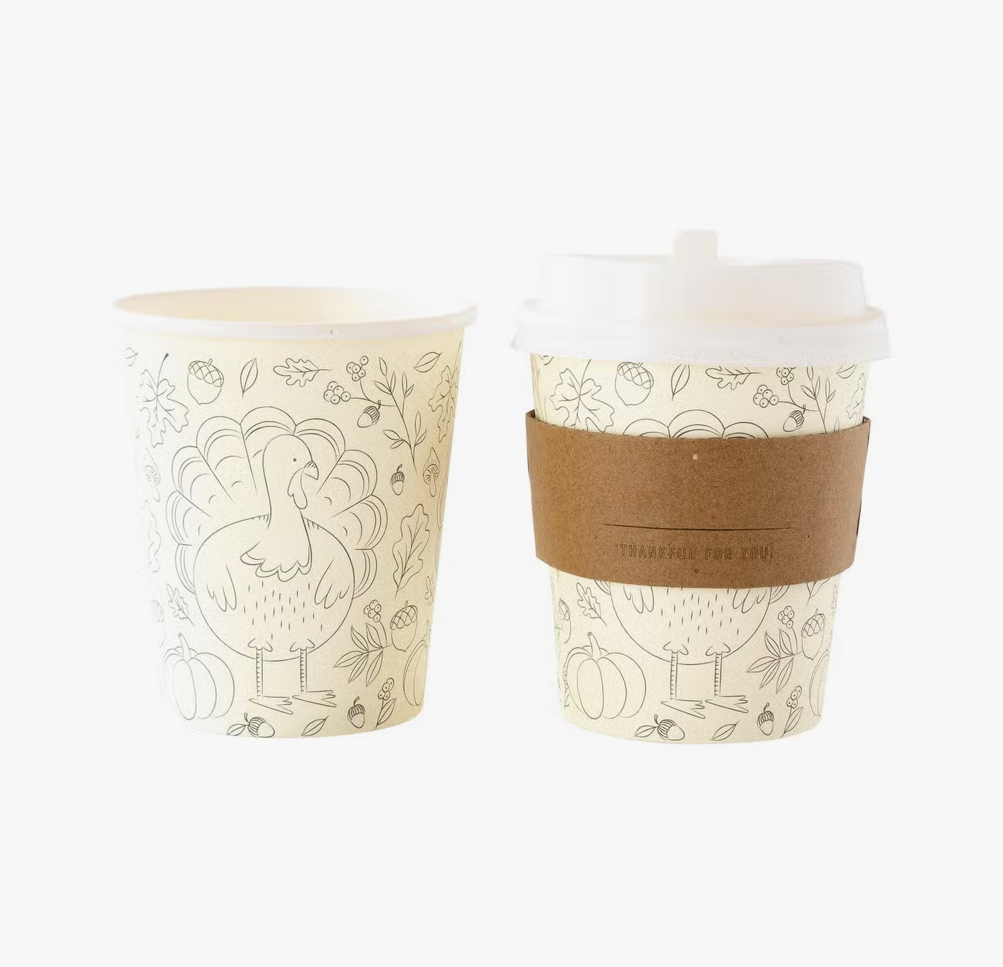 Harvest Coloring Cozy To Go Cup