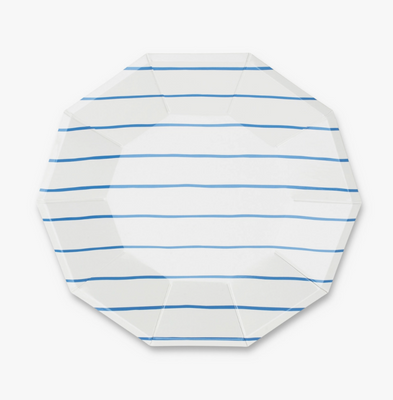 Frenchie Striped Cobalt Plate