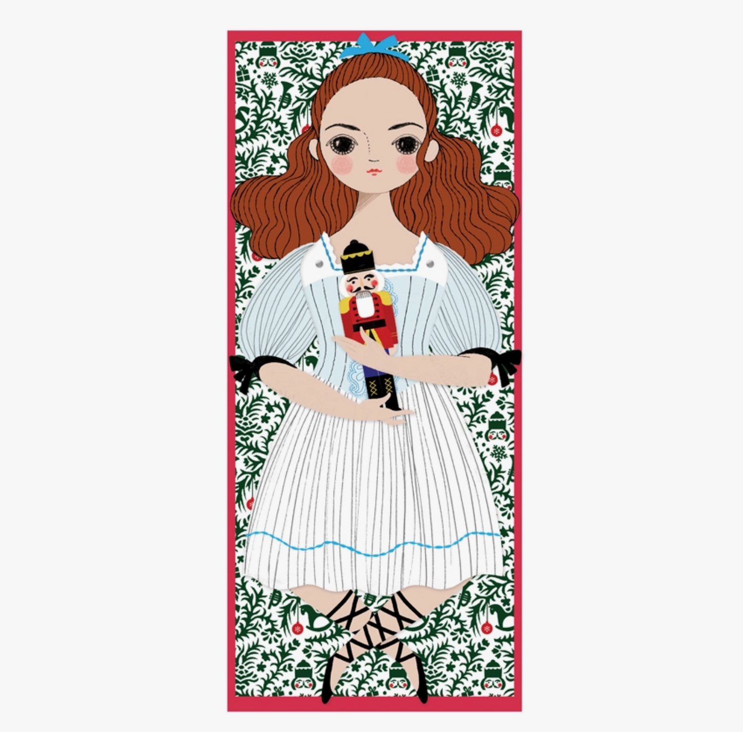 Clara Christmas Paper Doll & Greeting Card