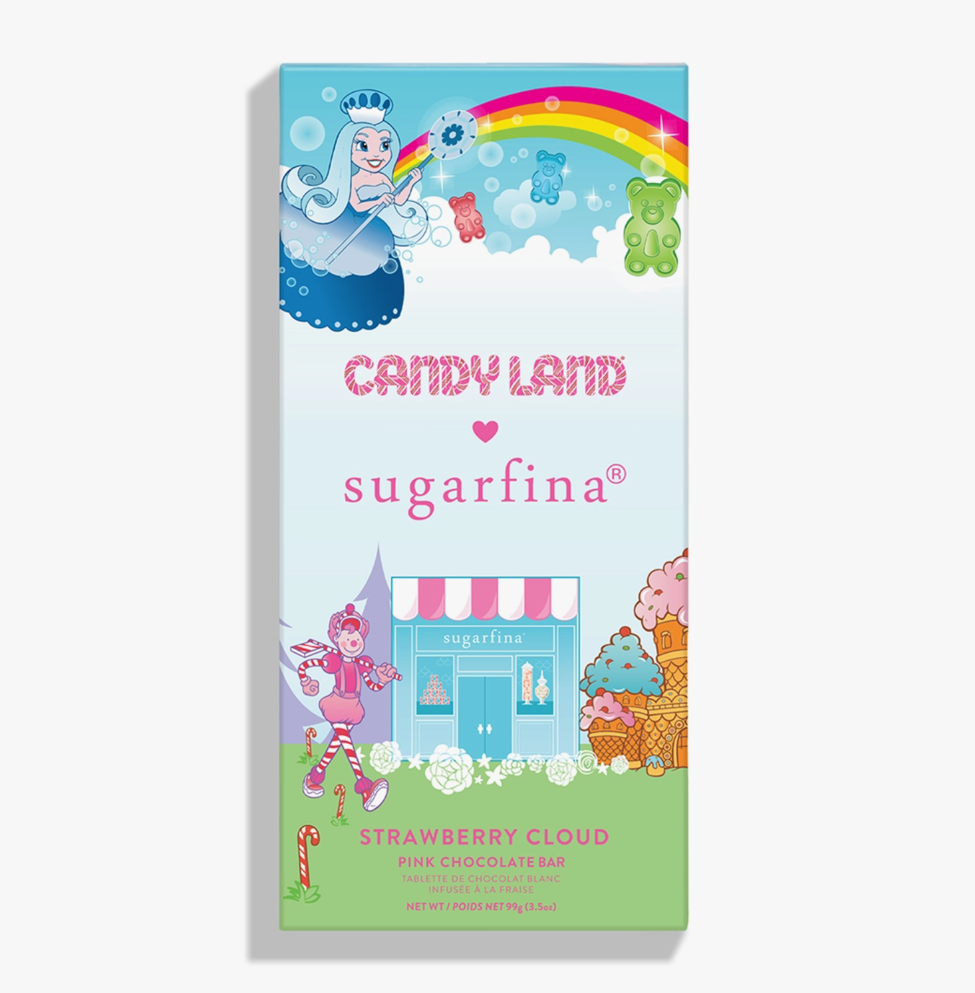 Candy Land X Sugarfina Sparkling Pink Chocolate Bar