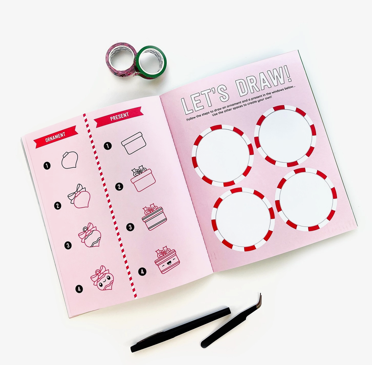 Draw-Along Christmas Sticker Book