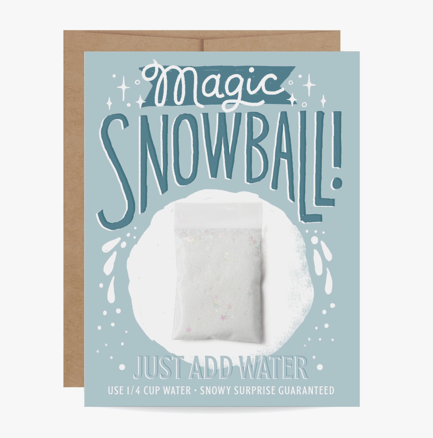 Magic Snowball Greeting Card