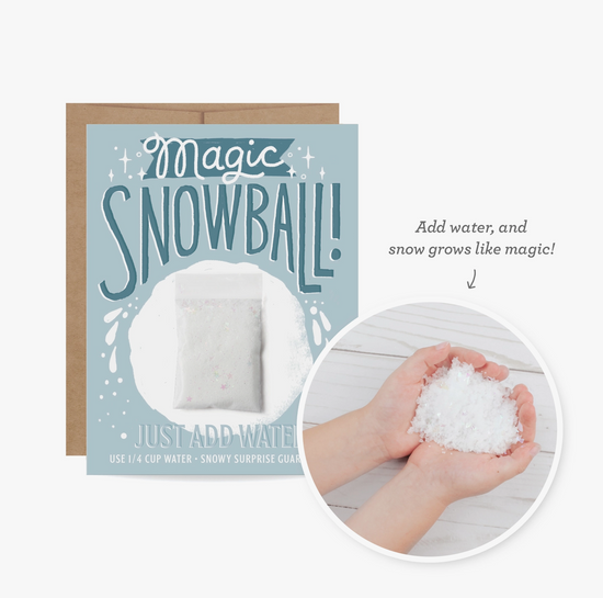 Magic Snowball Greeting Card