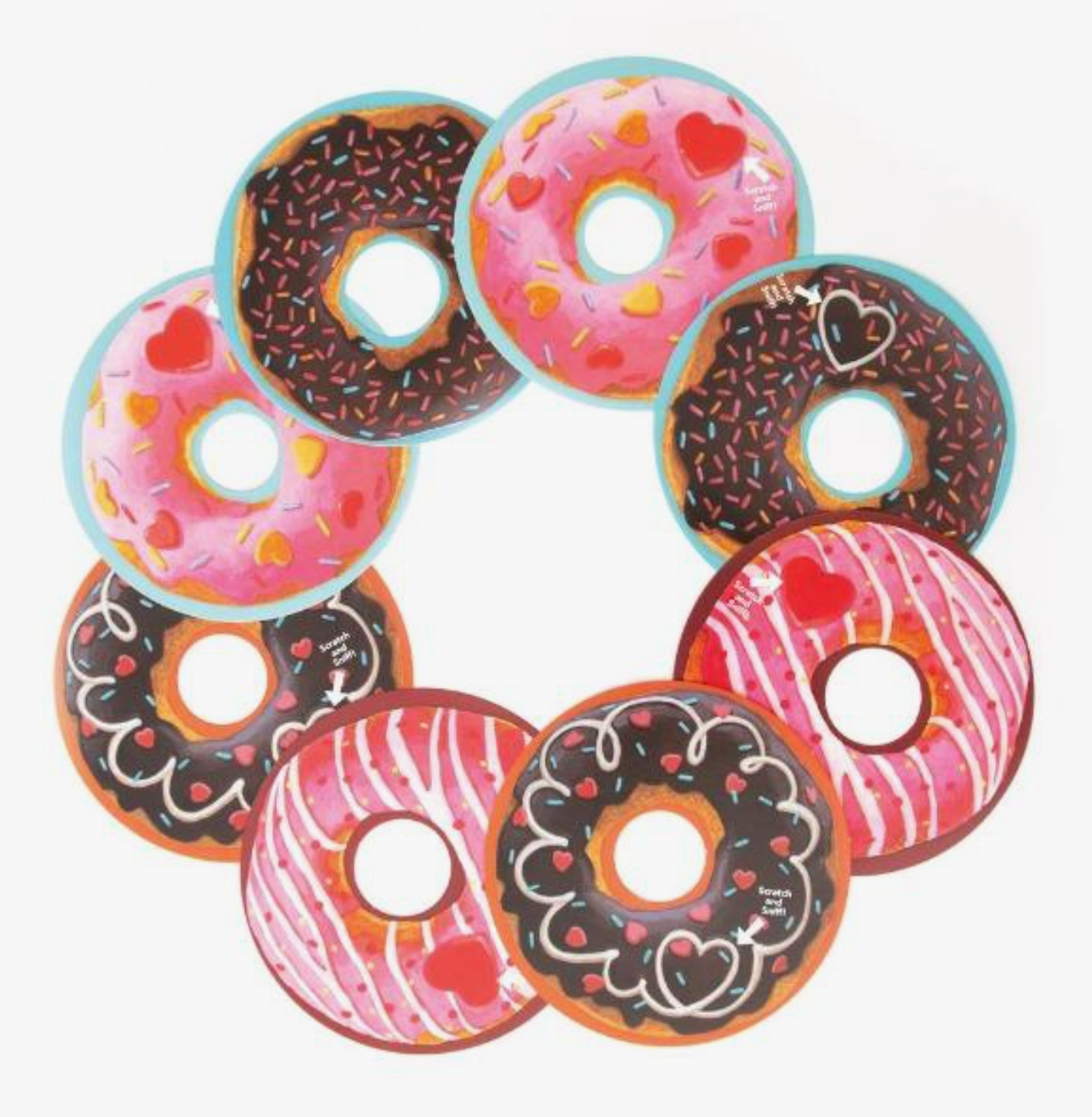 Donuts Scratch & Sniff Valentines