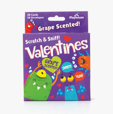 Grape Monsters Scratch & Sniff Valentines