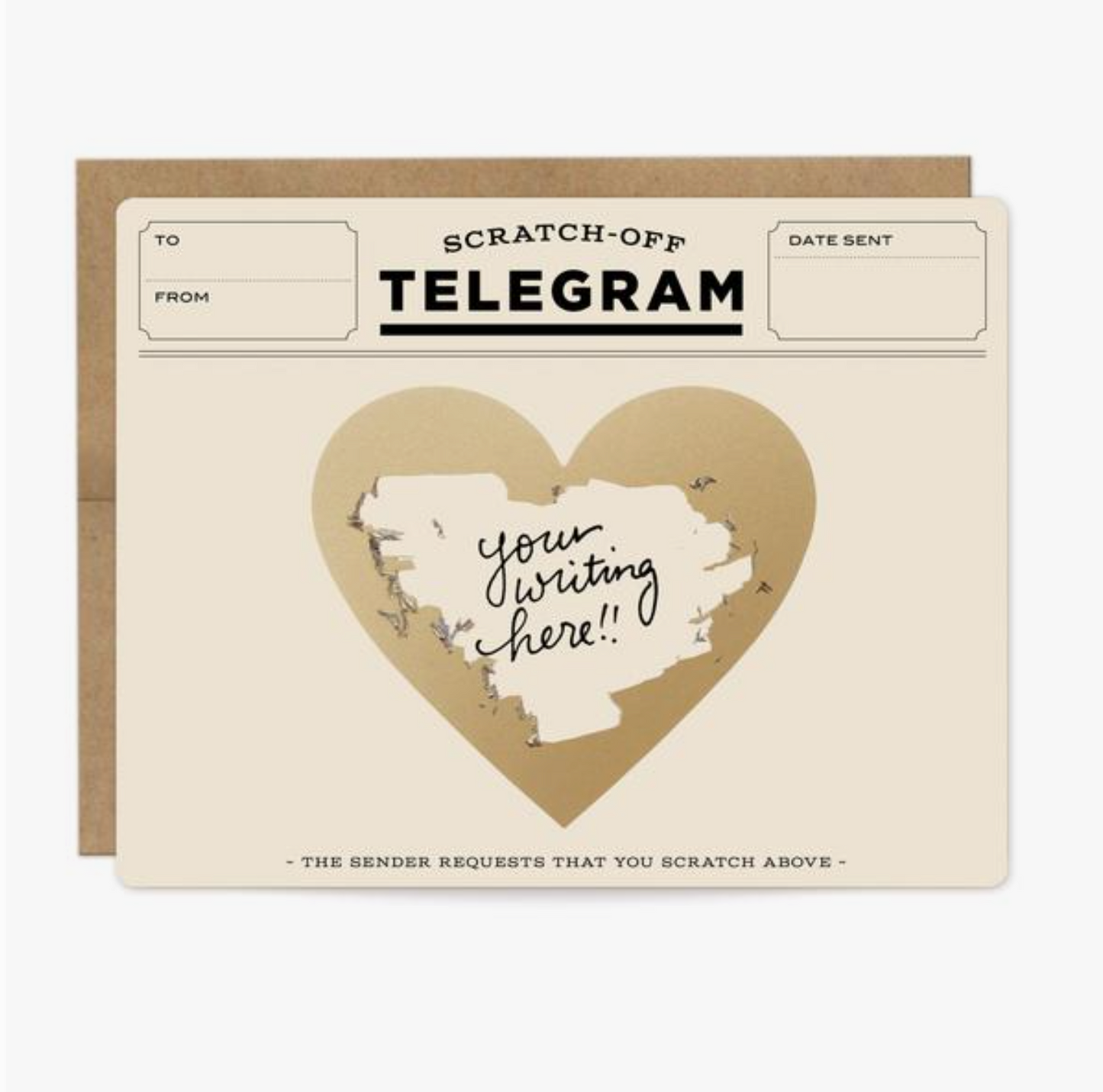 Heart Scratch-Off Classic Telegram