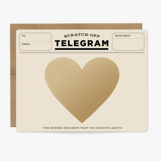 Heart Scratch-Off Classic Telegram