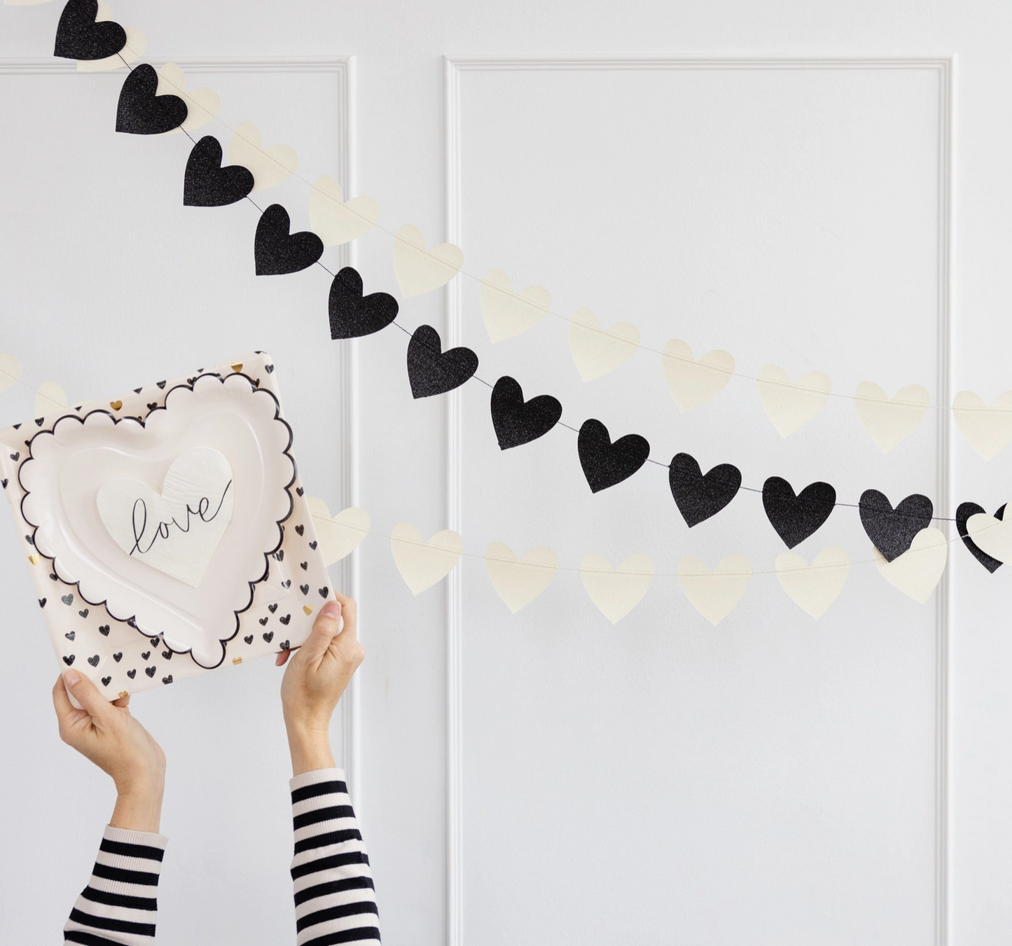 Glitter Heart Banner Set