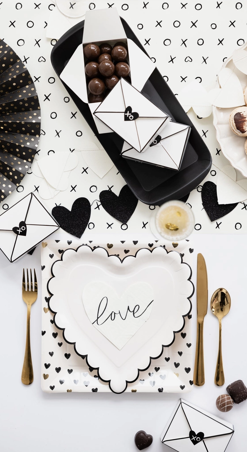 Love Heart Shaped Paper Napkin