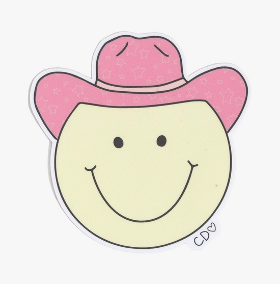 Load image into Gallery viewer, Smiley Cowgirl Decal Sticker
