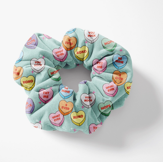 Candy Heart Scrunchie Set