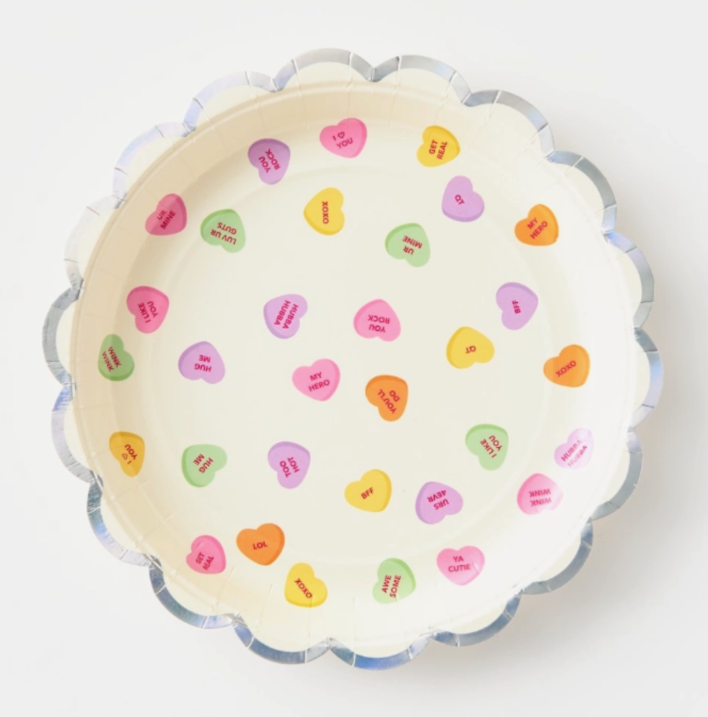 Heart Candy Scallop Plate