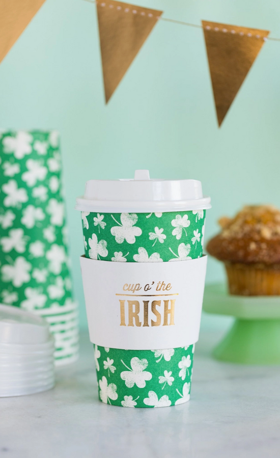 Load image into Gallery viewer, Shamrock Pattern Cups
