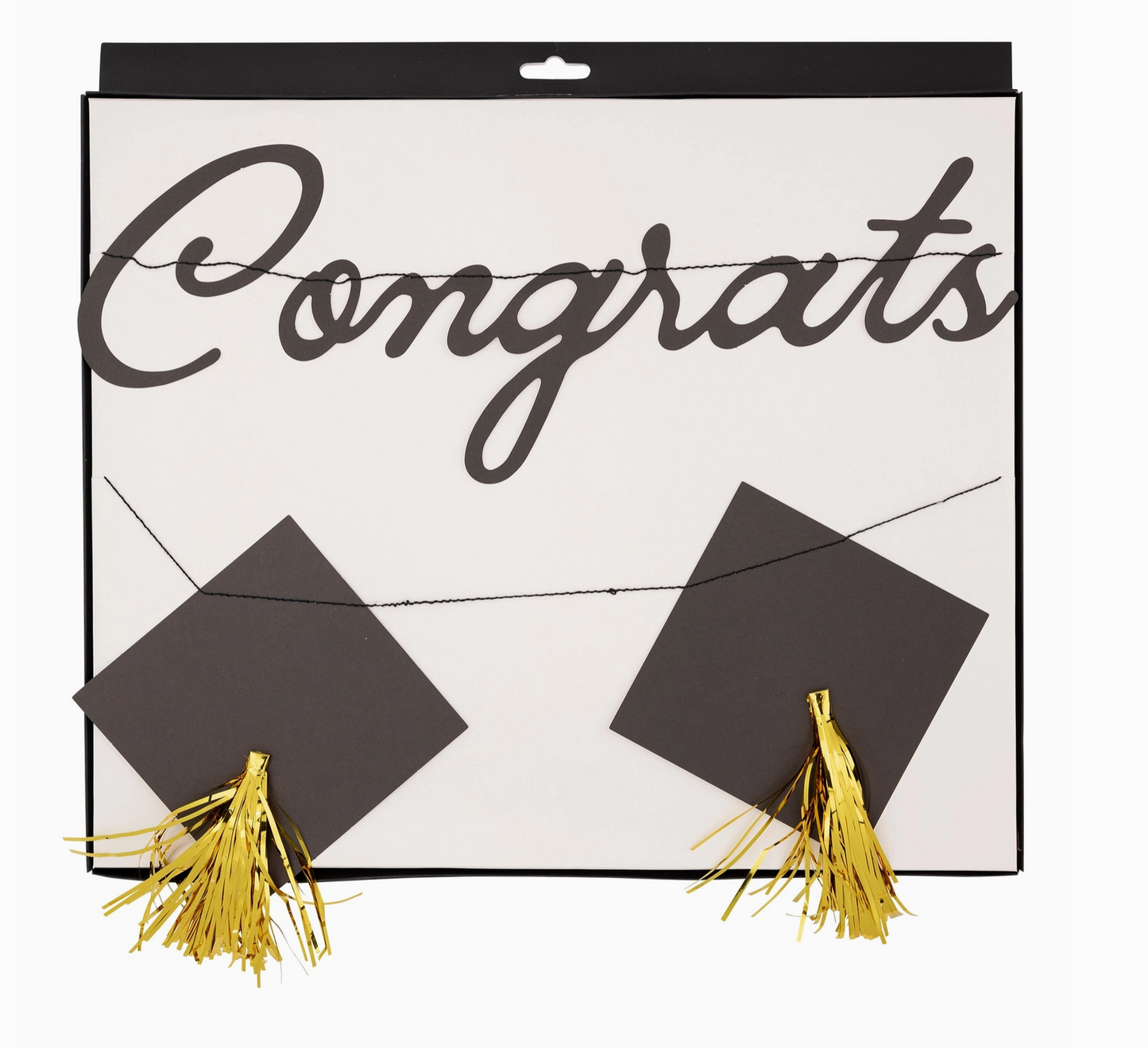 Congrats Grad Cap Banner Set