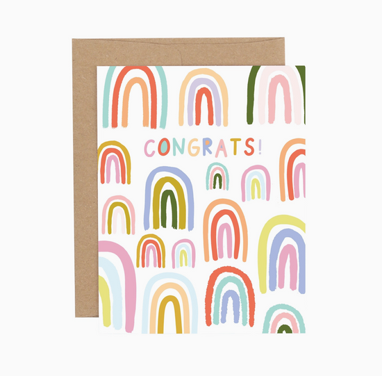 Rainbow Congratulations Greeting Card