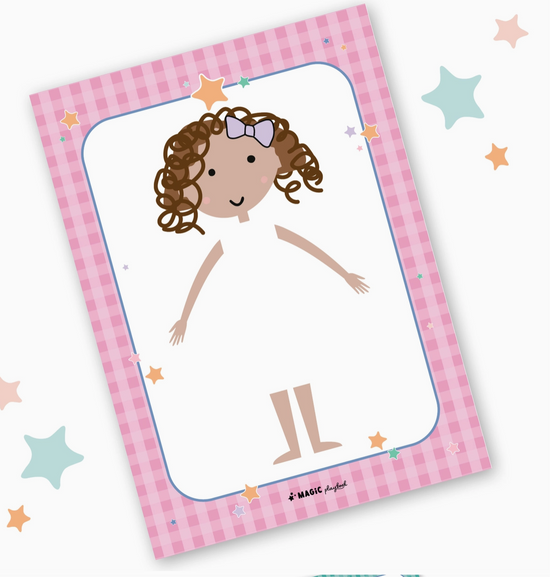 Dress-A-Doll Pretend Play Notepad (Pink)
