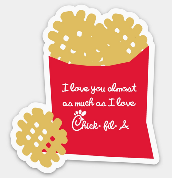 Love For Chick-Fil-A Sticker