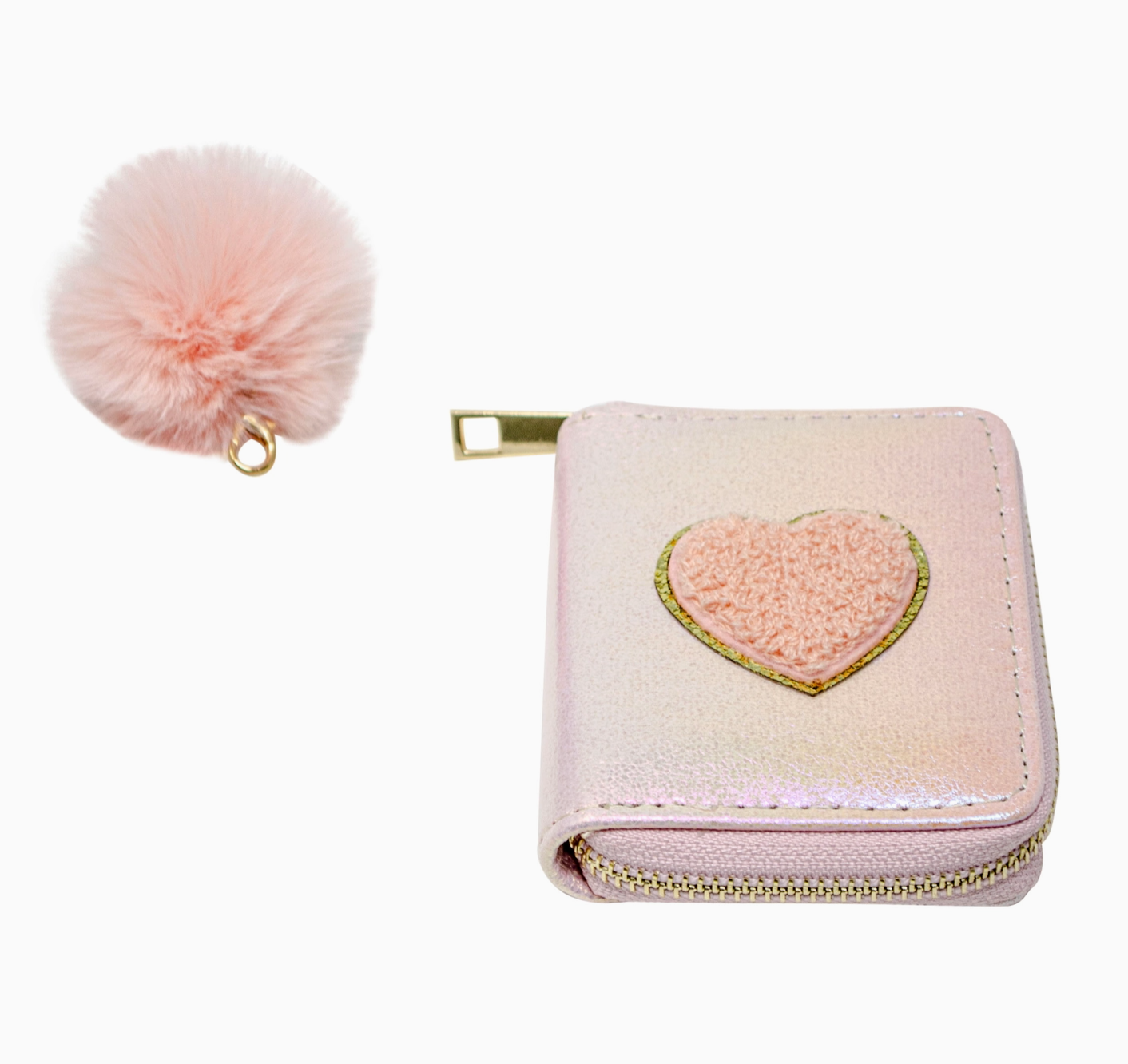 Shiny Heart Patch Wallet