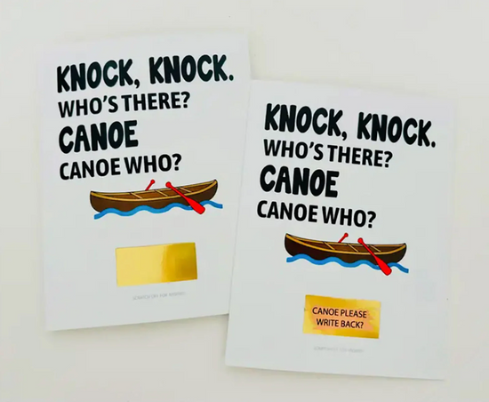 Scratch Off Camp Card Knock Knock Canoe