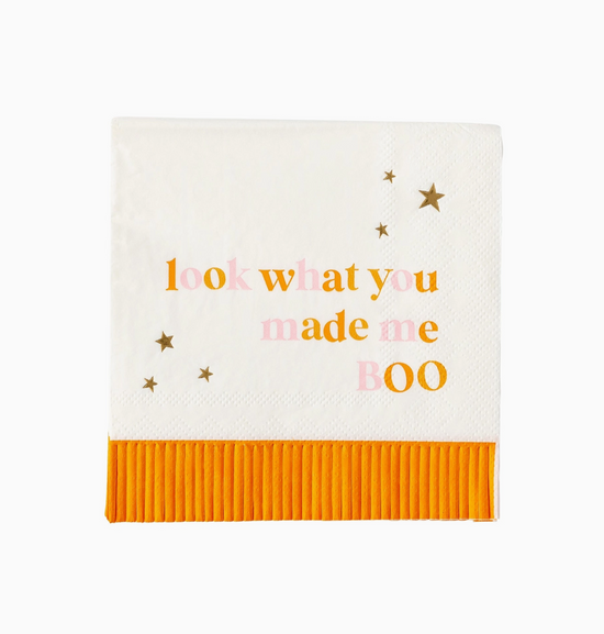 Made Me Boo Cocktail Napkin