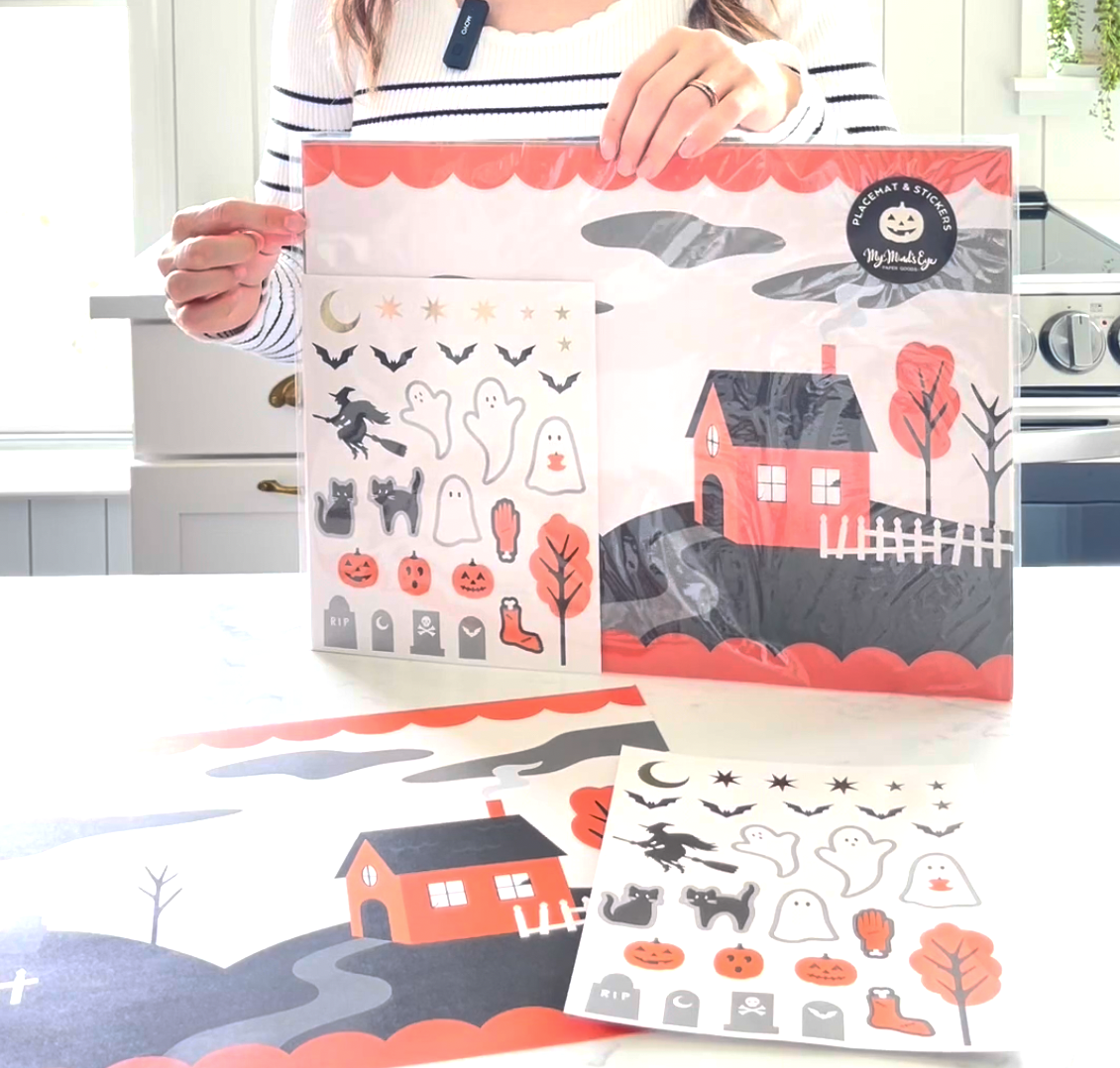 Halloween Placemat with Stickers