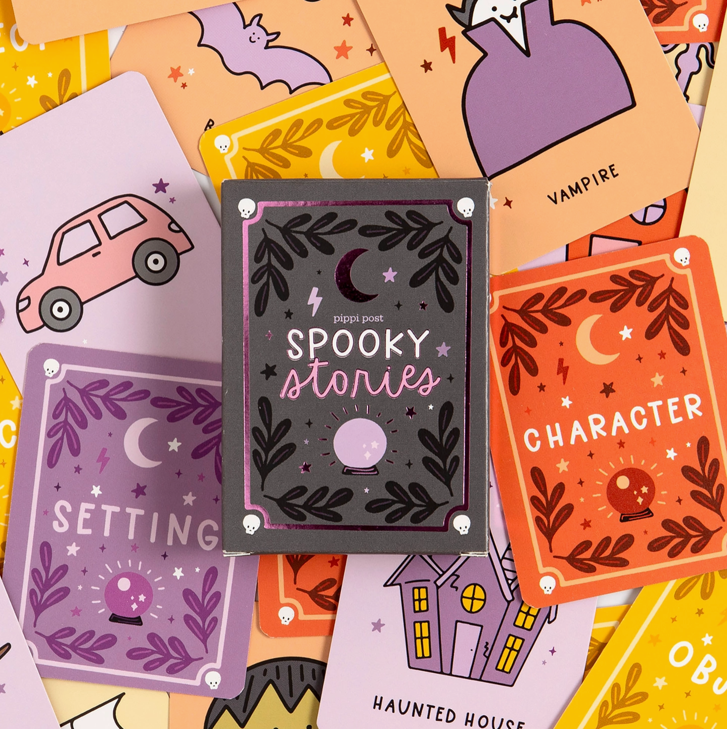 Spooky Stories Storytelling Prompts Card Game