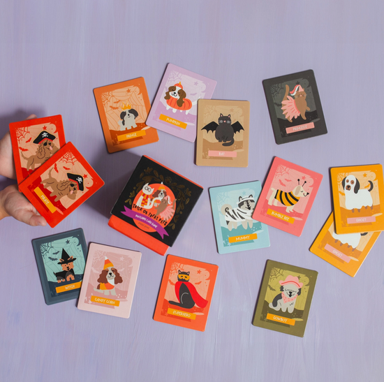 Trick or Treat Pets Memory Card Game