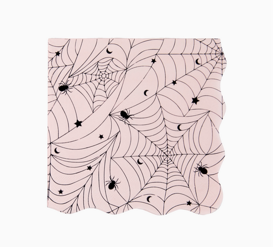 Spiderweb Lace Pink Napkin