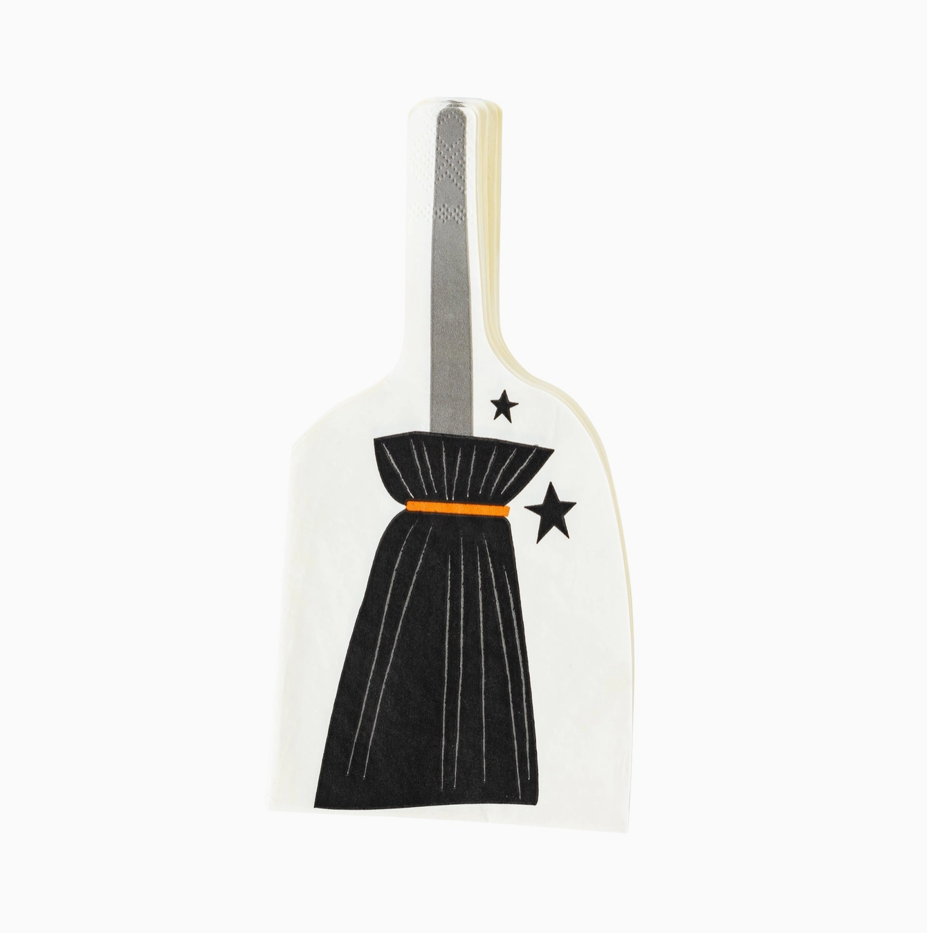 Witching Hour Broom Shaped Paper Dinner Napkin