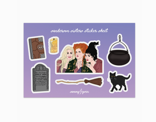 Sanderson Sisters Sticker Sheet