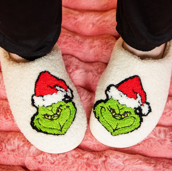 The Grinch Christmas Slippers