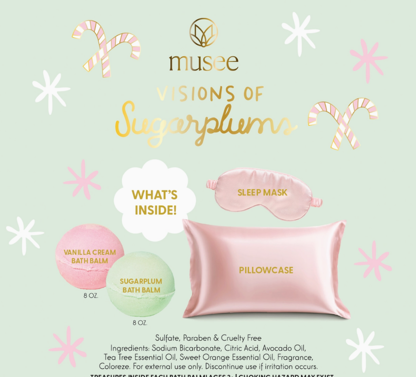 Visions of Sugarplums Bath Balm & Eye Mask Set