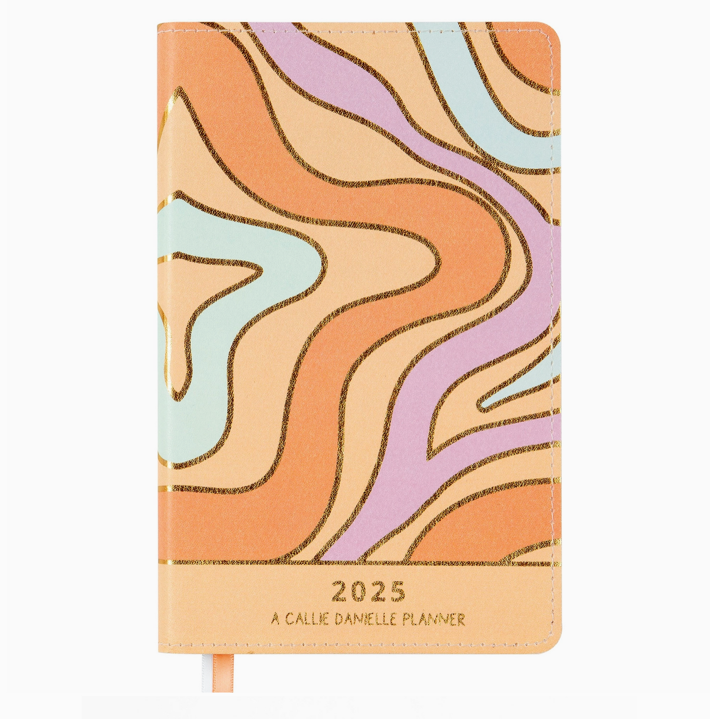 Wavy Lines Petite Planner : 2025 Calendar Year