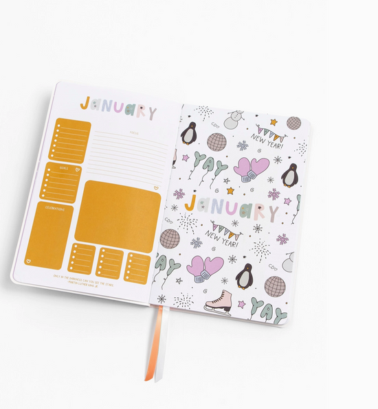 Wavy Lines Petite Planner : 2025 Calendar Year