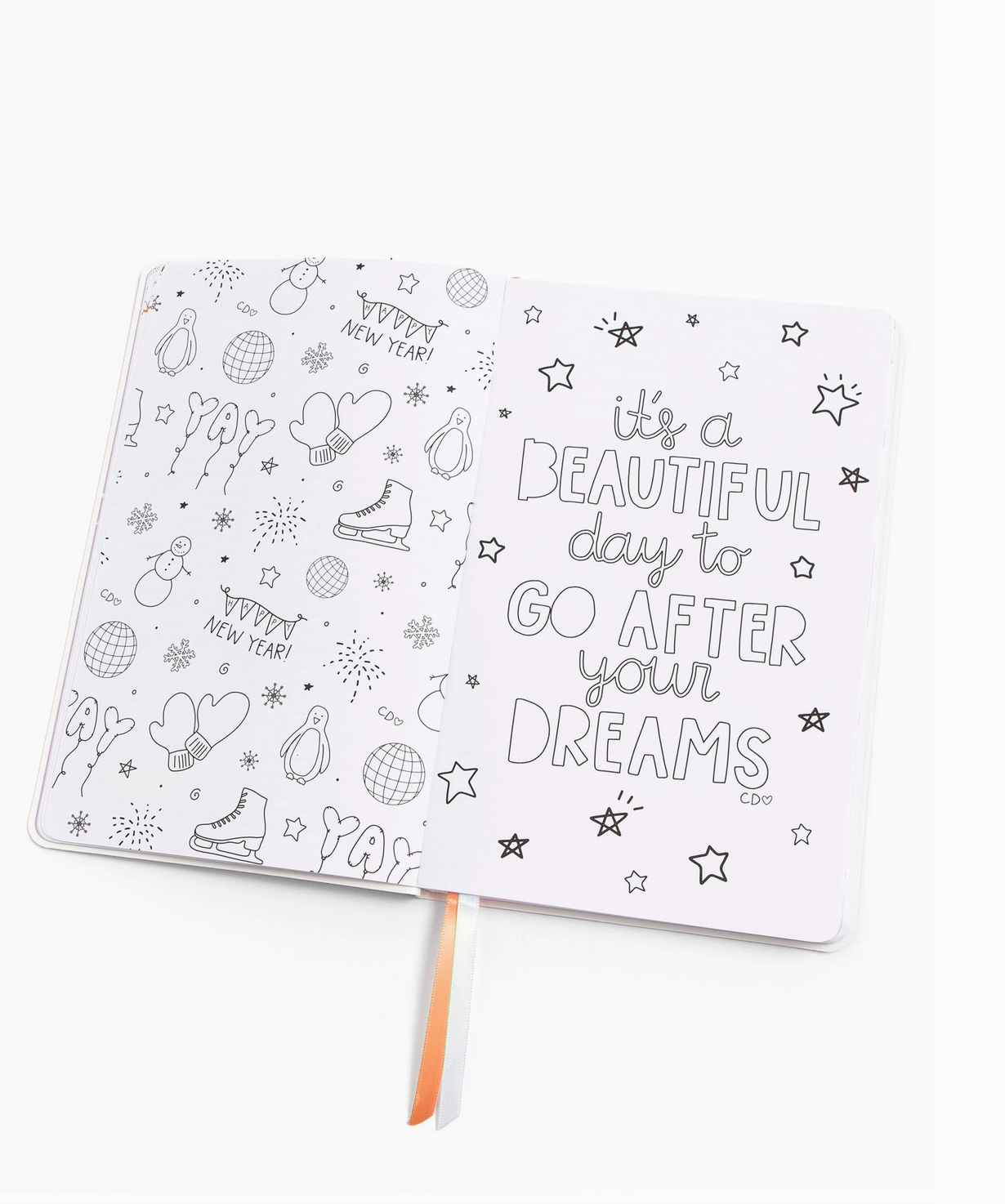 Wavy Lines Petite Planner : 2025 Calendar Year