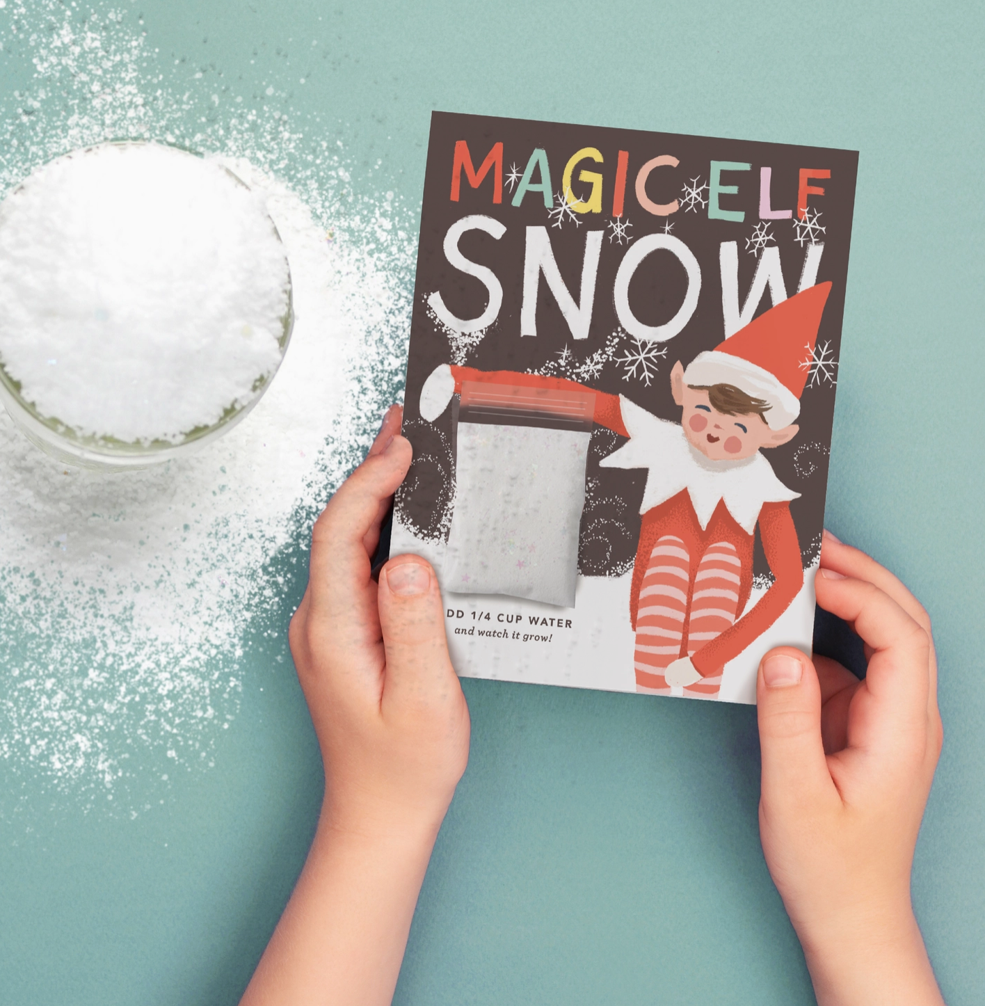 Magic Elf Snow Card - Instant Snow Christmas Card