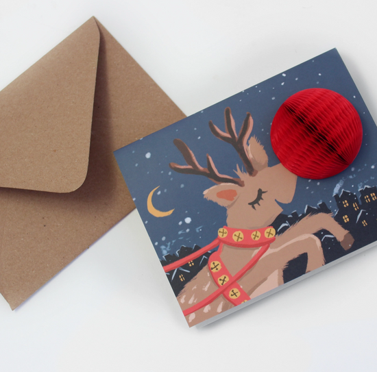 Pop-Up Card - Rudolph - Holiday