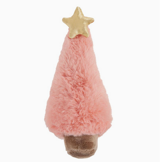 Swaddles with Plush Rattle - Pink Tree