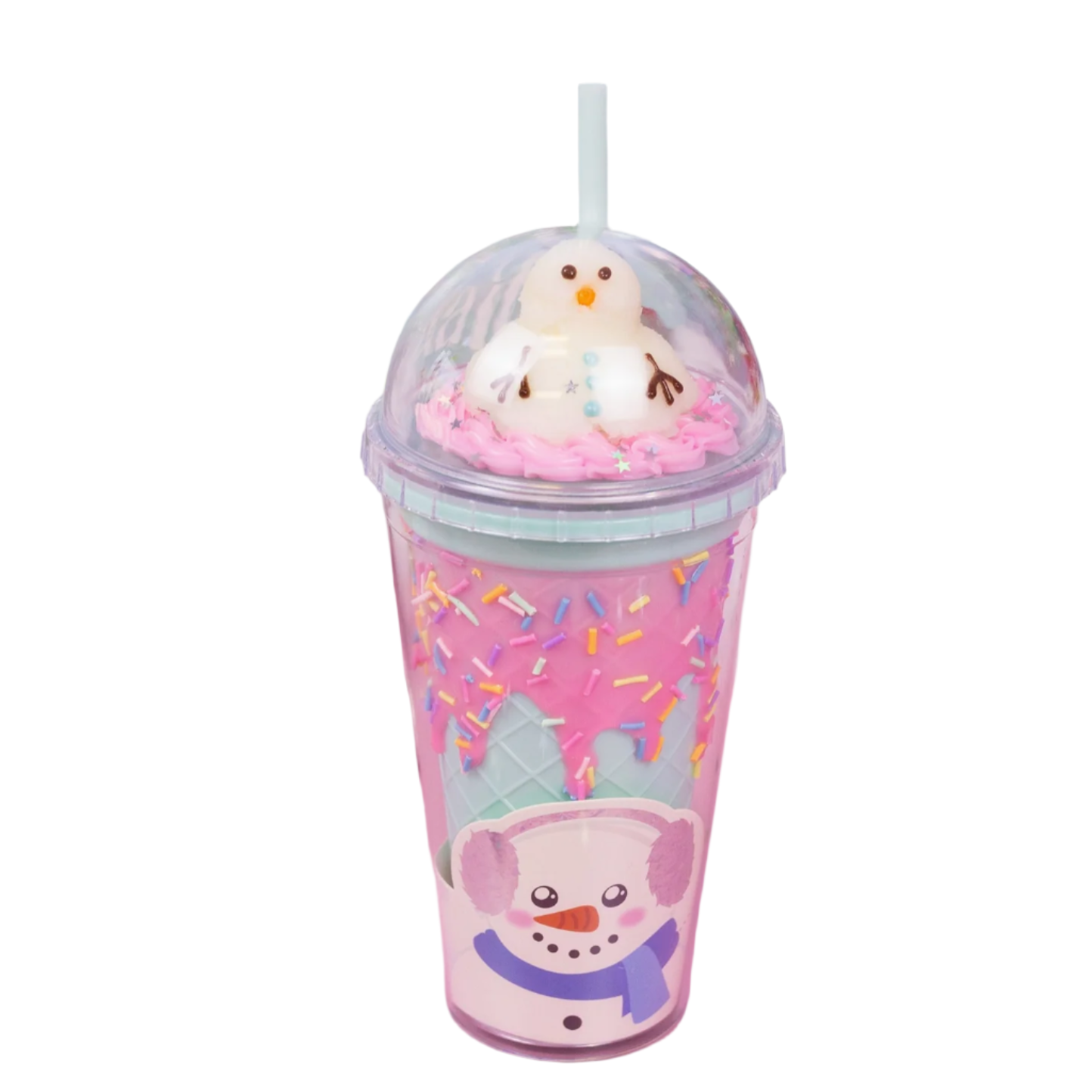 Christmas Tumbler - Smiling Snowman