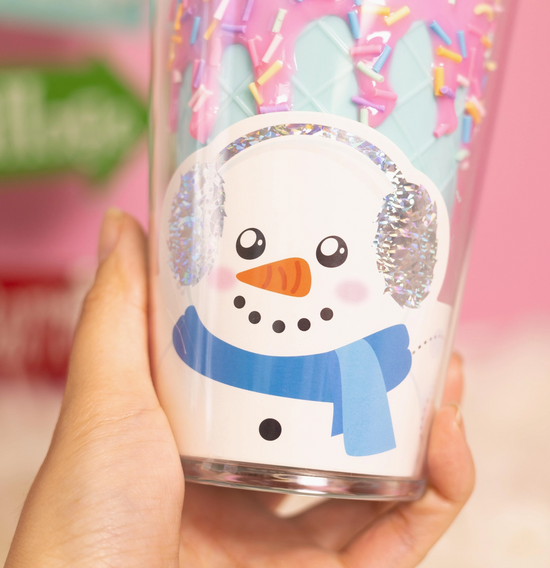 Christmas Tumbler - Smiling Snowman