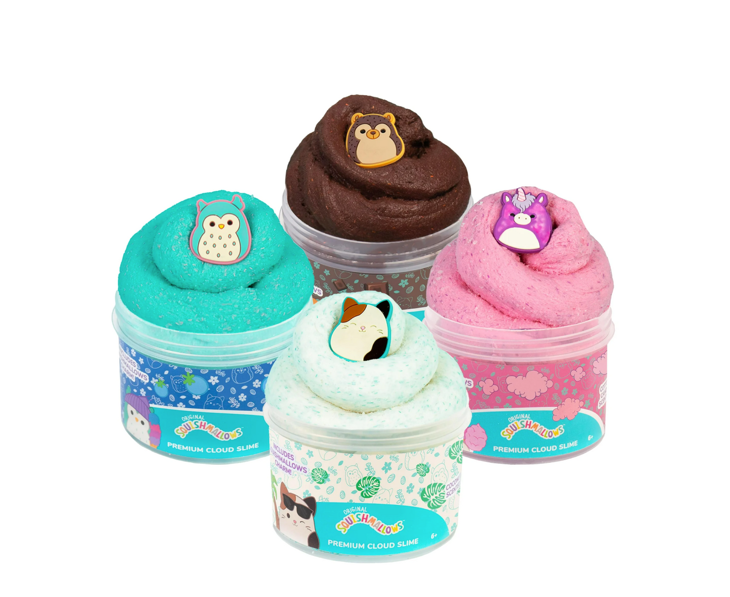 Squishmallow Themed Slime Jars