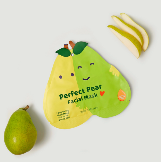 Valentines' Day Perfect Pear Sheet Facial Mask (2 in 1)