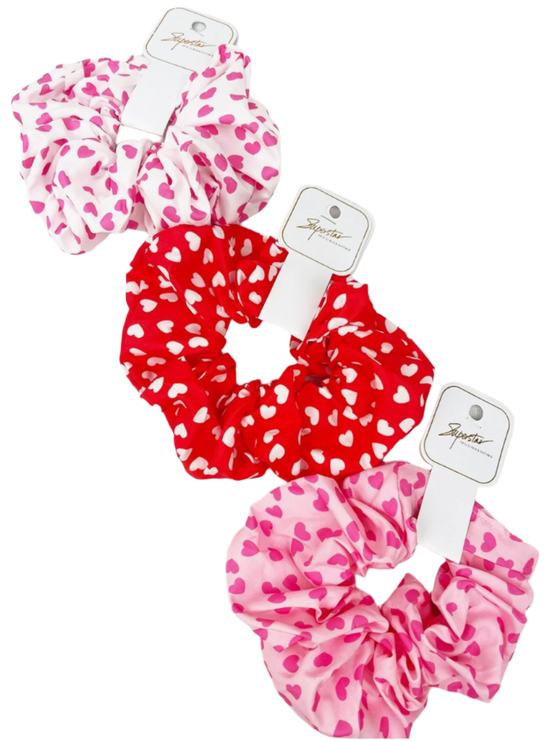 Heart Scrunchie and Pen Valentine Set