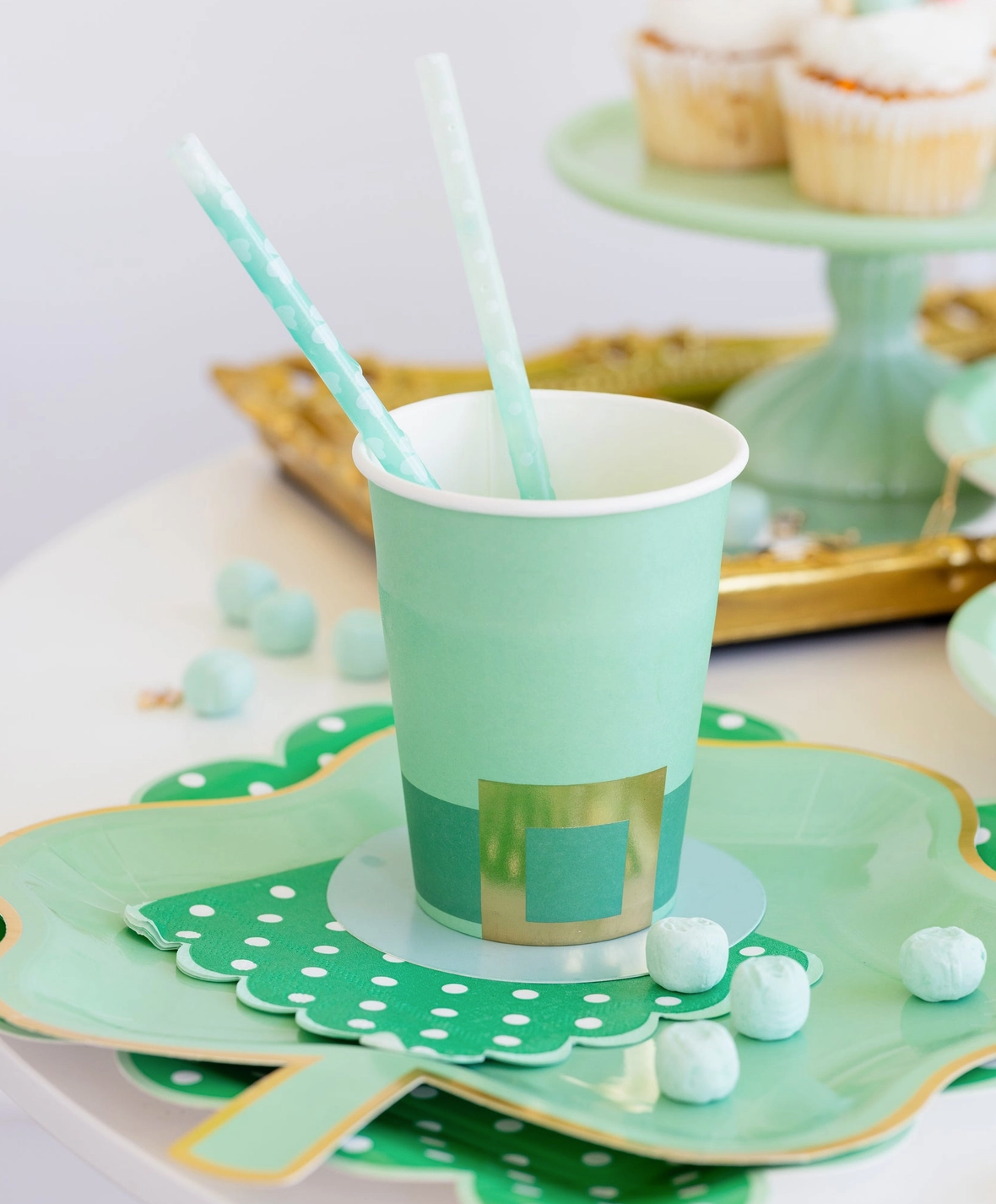 Polka Dot Cocktail Napkin