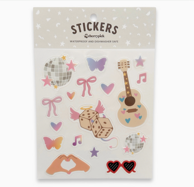 Taylor Swift Waterproof Sticker Sheet For Swifties