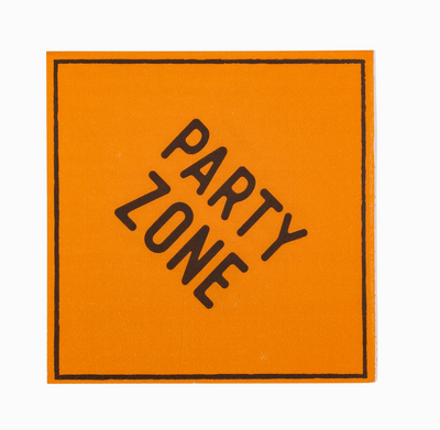 Construction Sign Cocktail Napkin