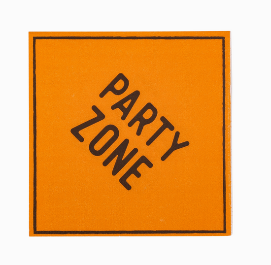 Construction Sign Cocktail Napkin