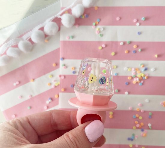 Easter Chick Ring Pop Lip Gloss