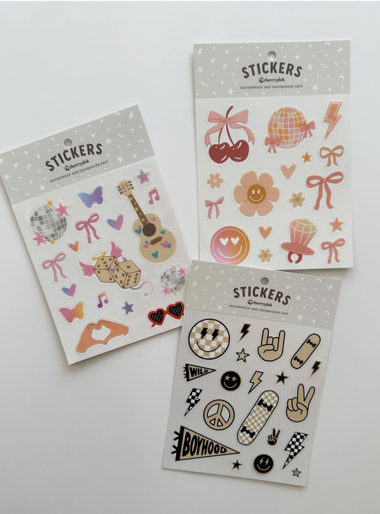 Boyhood Waterproof Sticker Sheet